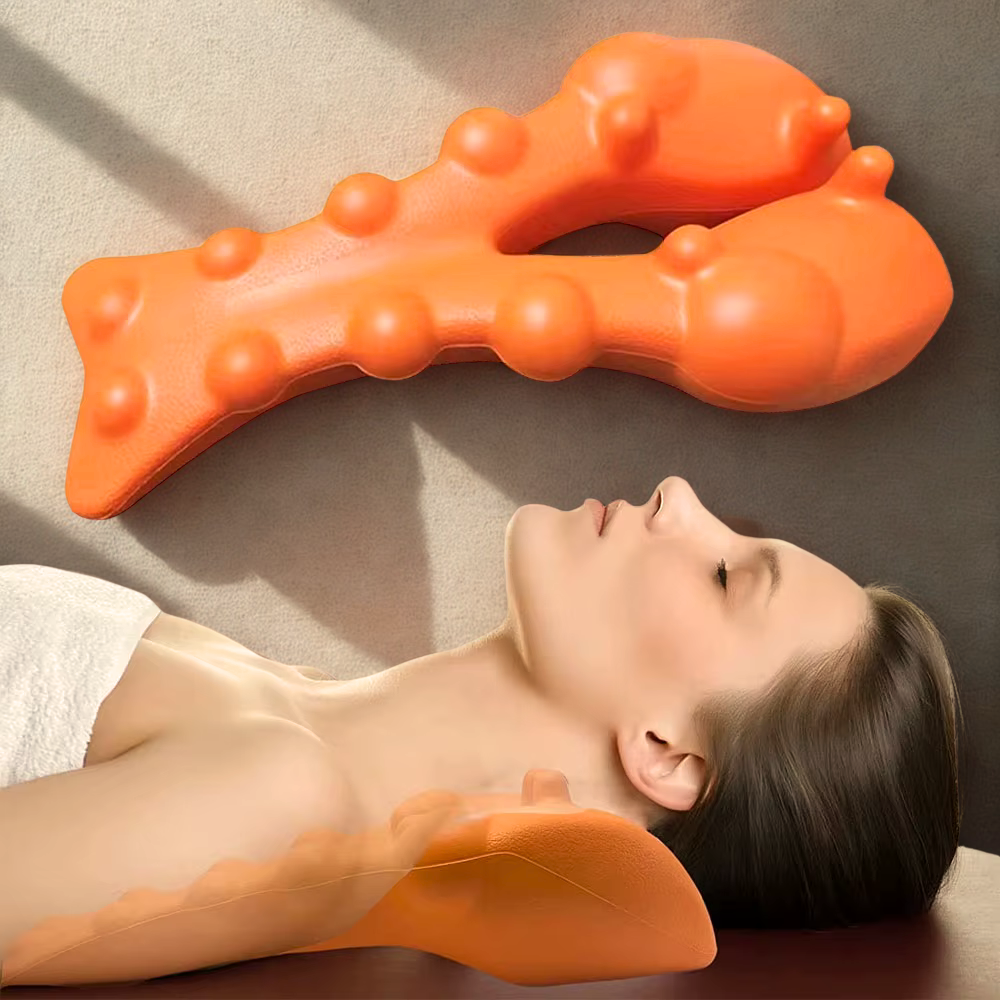 Ergonomische relaxer die nek, schouders en bovenrug ontlast