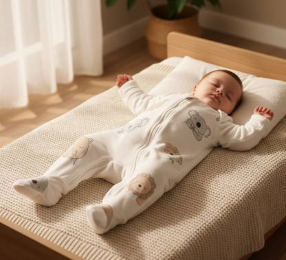 Slaap zacht, beweeg vrij – het comfort dat meegroeit! Warme slaapzak dierenpatronen