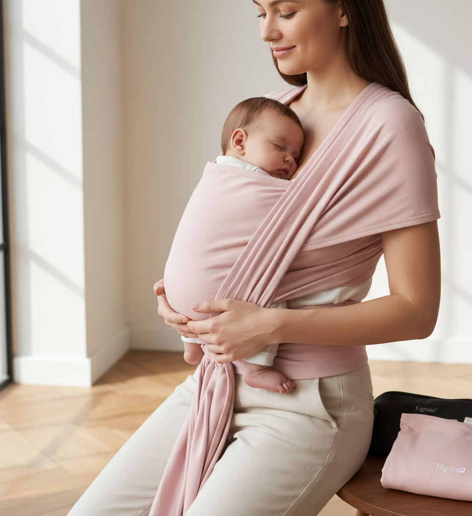 Draag moeiteloos. Liefdevol. Ergonomisch. Voorkomt pijn, bevordert verbinding.