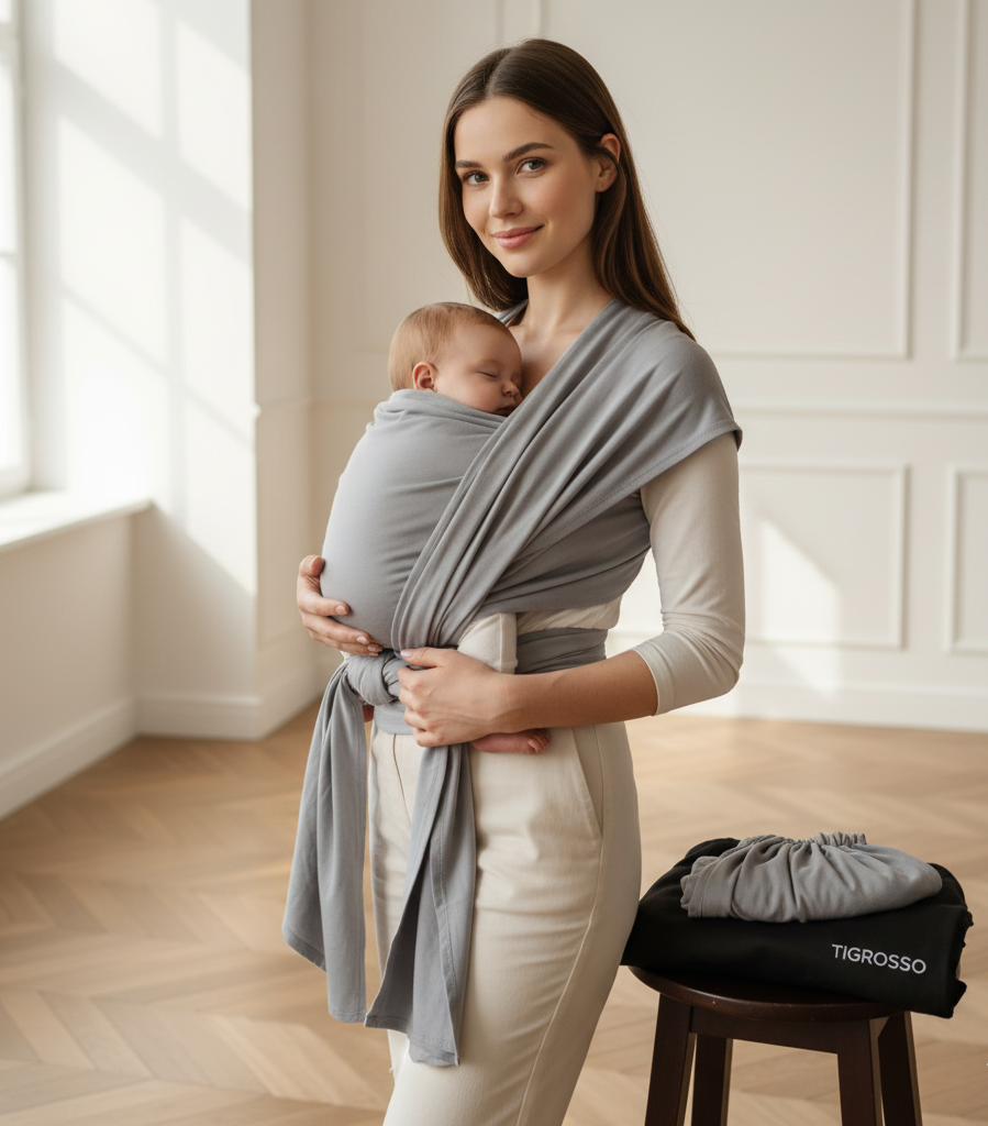 Draag moeiteloos. Liefdevol. Ergonomisch. Voorkomt pijn, bevordert verbinding.