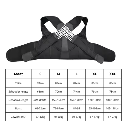 Zeg vaarwel tegen rugpijn. Dé houdingcorrector voor Heren en Dames