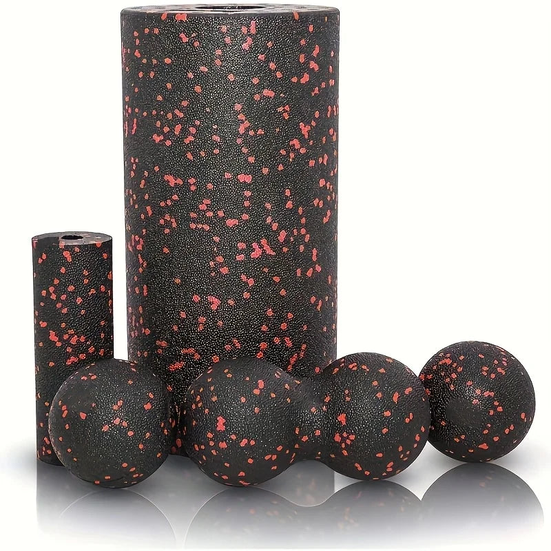 Jouw snelle herstel, jouw ritueel! Foamroller 5-delige set voor totale spierverzorging.