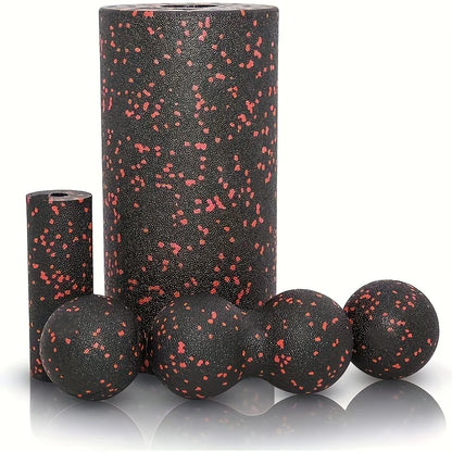 Jouw snelle herstel, jouw ritueel! Foamroller 5-delige set voor totale spierverzorging.