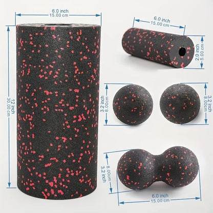 Jouw snelle herstel, jouw ritueel! Foamroller 5-delige set voor totale spierverzorging.