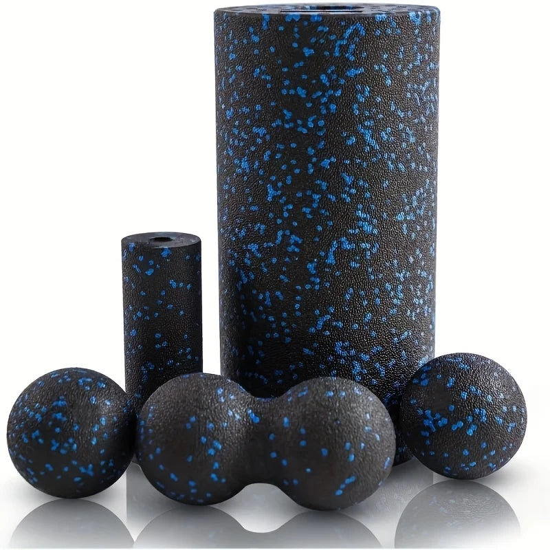 Jouw snelle herstel, jouw ritueel! Foamroller 5-delige set voor totale spierverzorging.