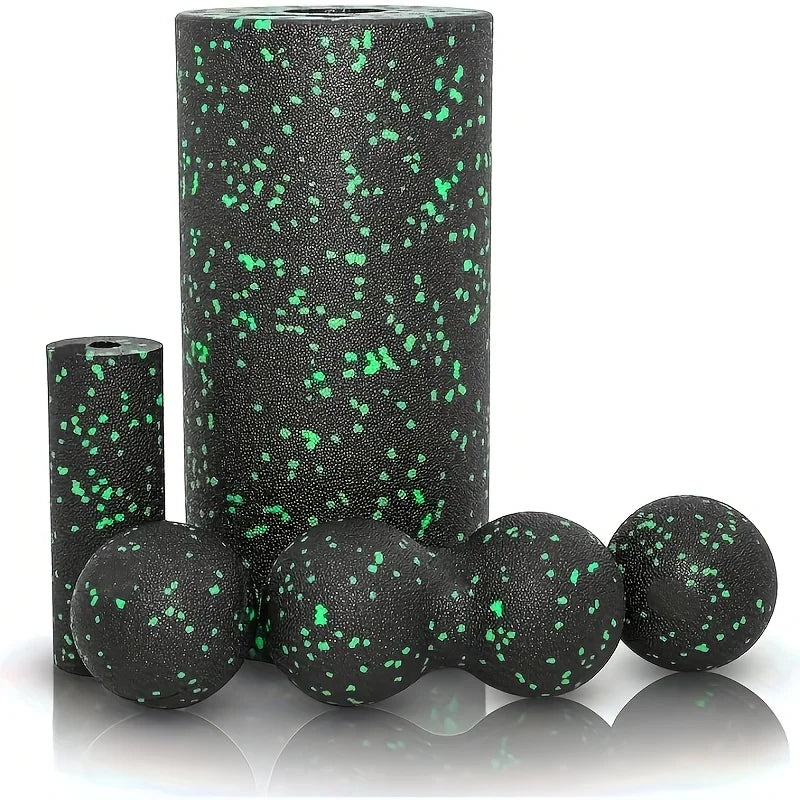 Jouw snelle herstel, jouw ritueel! Foamroller 5-delige set voor totale spierverzorging.